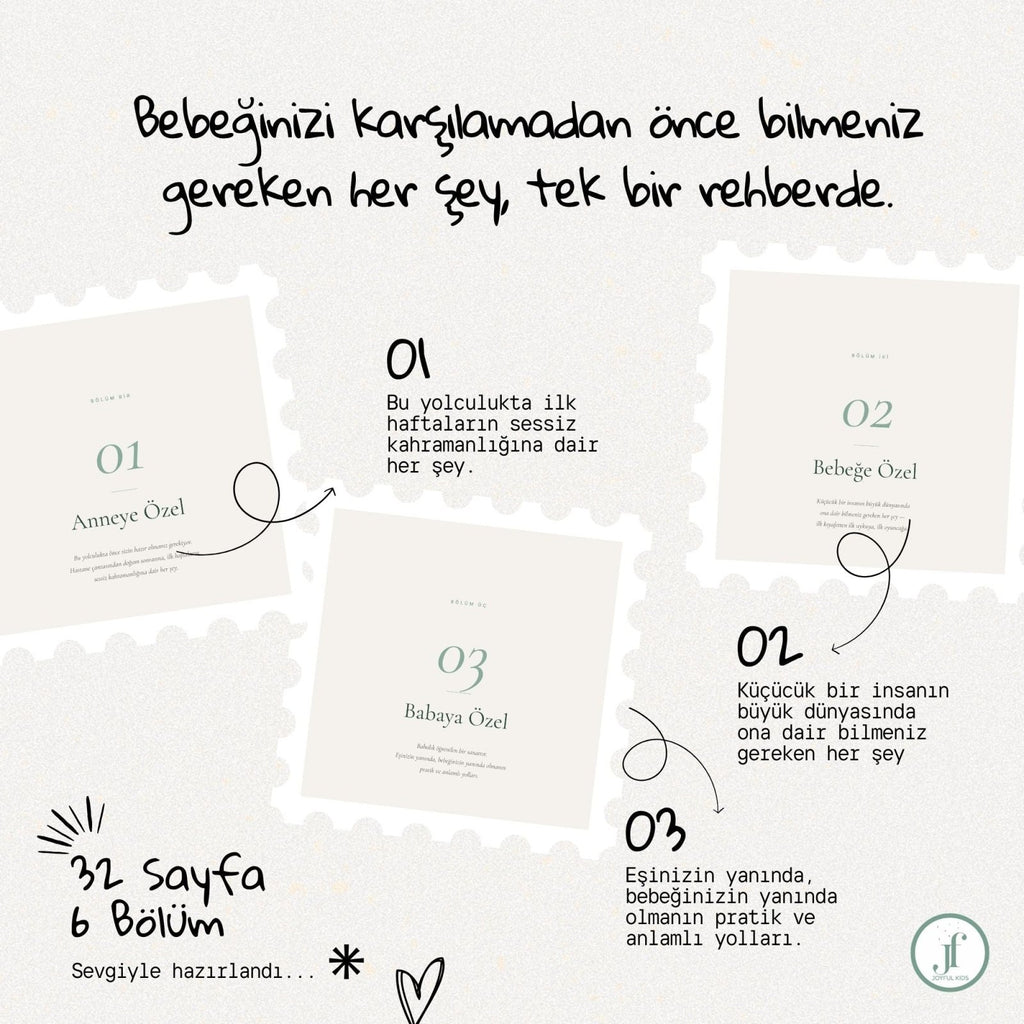 Yeni Doğan Hazırlık Rehberi | 32 Sayfa Ücretsiz PDF | JoyfulKids | Dijital İndirilebilir Ürün - Joyful Kids