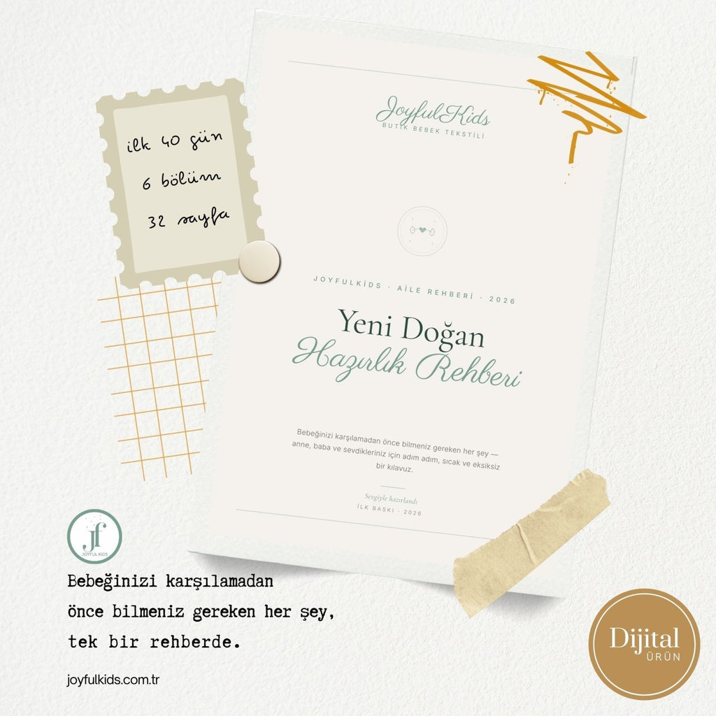 Yeni Doğan Hazırlık Rehberi | 32 Sayfa Ücretsiz PDF | JoyfulKids | Dijital İndirilebilir Ürün - Joyful Kids