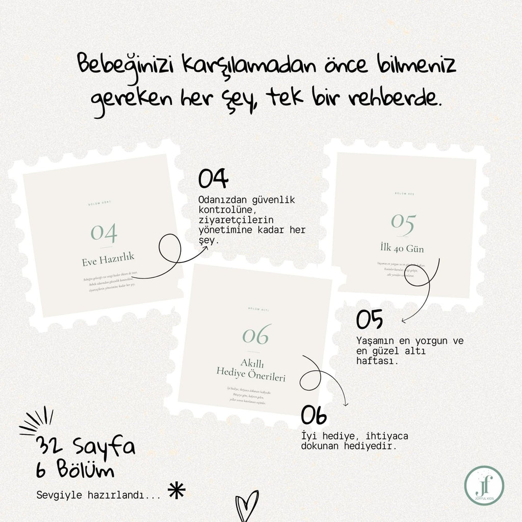 Yeni Doğan Hazırlık Rehberi | 32 Sayfa Ücretsiz PDF | JoyfulKids | Dijital İndirilebilir Ürün - Joyful Kids
