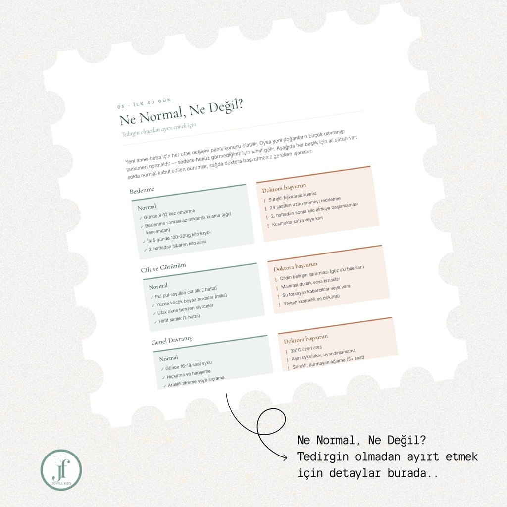 Yeni Doğan Hazırlık Rehberi | 32 Sayfa Ücretsiz PDF | JoyfulKids | Dijital İndirilebilir Ürün - Joyful Kids