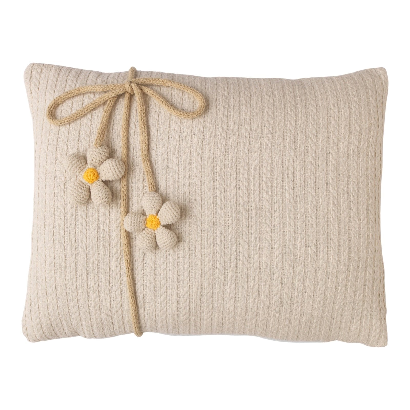 Daisy Amigurumi Papatyalı Dekoratif Yastık | 45x35 El Yapımı Pike | Boutique | Joyful Kids | Dekoratif Yastık - Joyful Kids