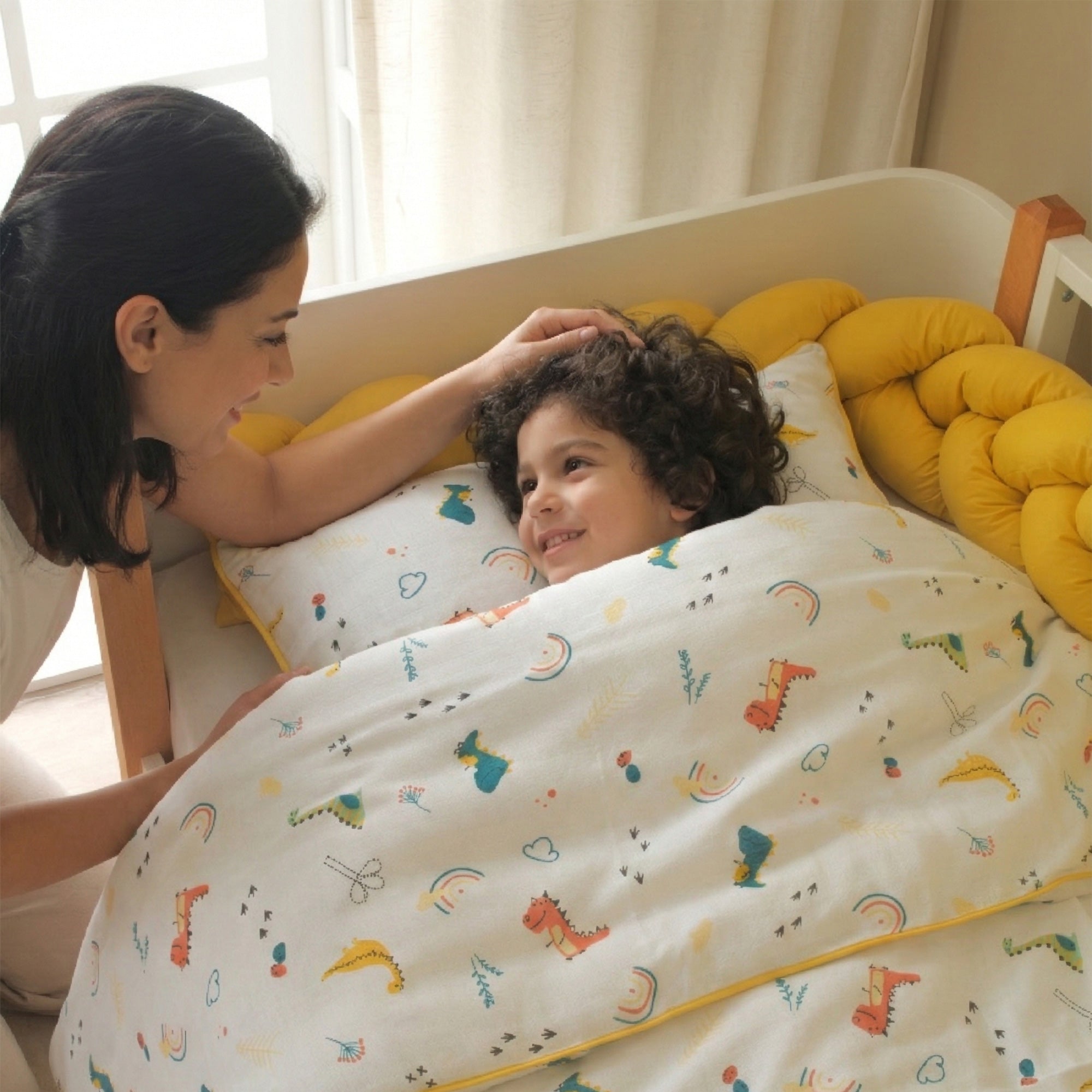 Dino Montessori Uyku Seti - Hardal & Vizon