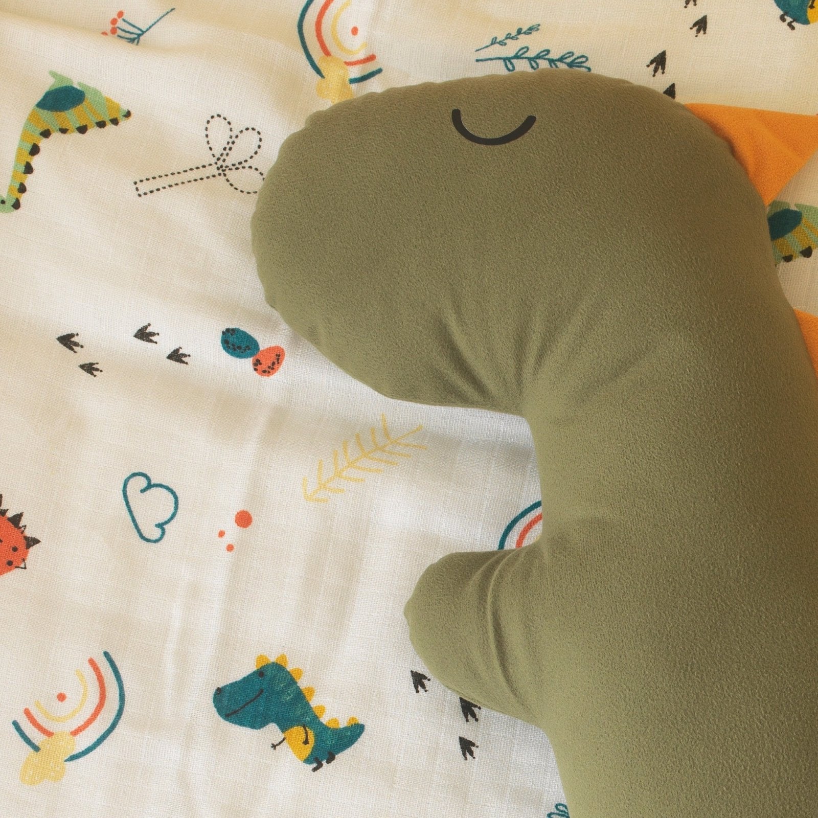 Oyun Parkı Uyku Seti Dino Serisi | Rex & Sevimli Dinozorlar | %100 Müslin 6 Parça | Joyful Kids | Bebek Uyku Seti - Joyful Kids