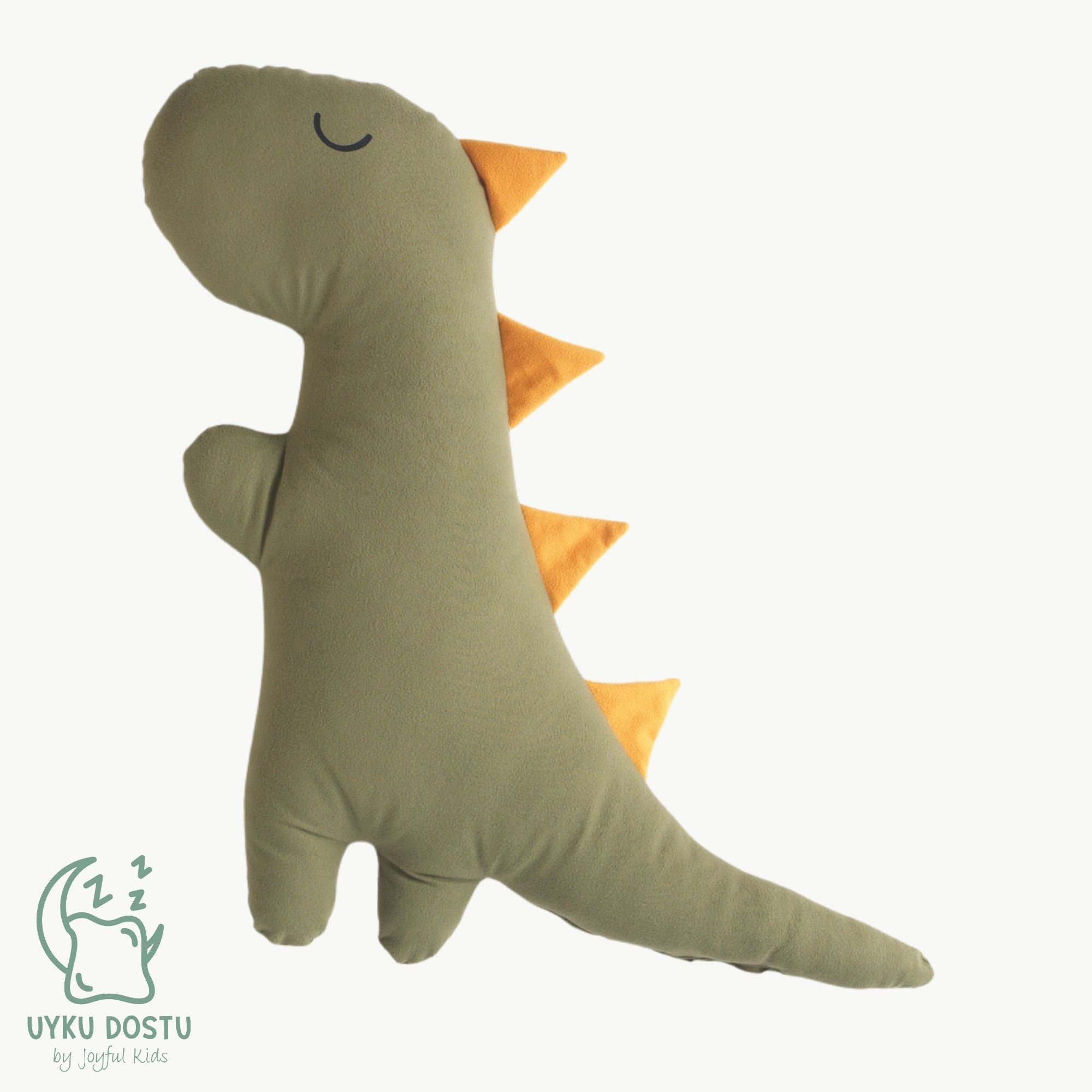 Yeşil Rex süet yüzeyli alcantara kumaş bebek uyku arkadaşı.