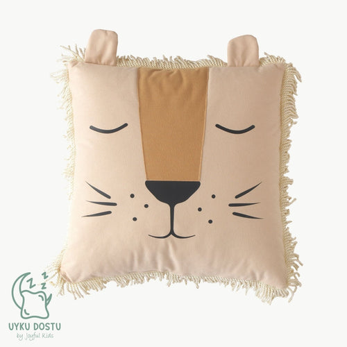 Aslan Uyku Arkadaşı - Süet Dokulu (43x43 cm) | Uyku Arkadaşı - Joyful Kids