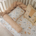 Silindir Bebek Yatak Kenar Koruma | Cappucino | %100 Pamuk | Antialerjik | Joyful Kids | Bebek Kenar Koruma - Joyful Kids