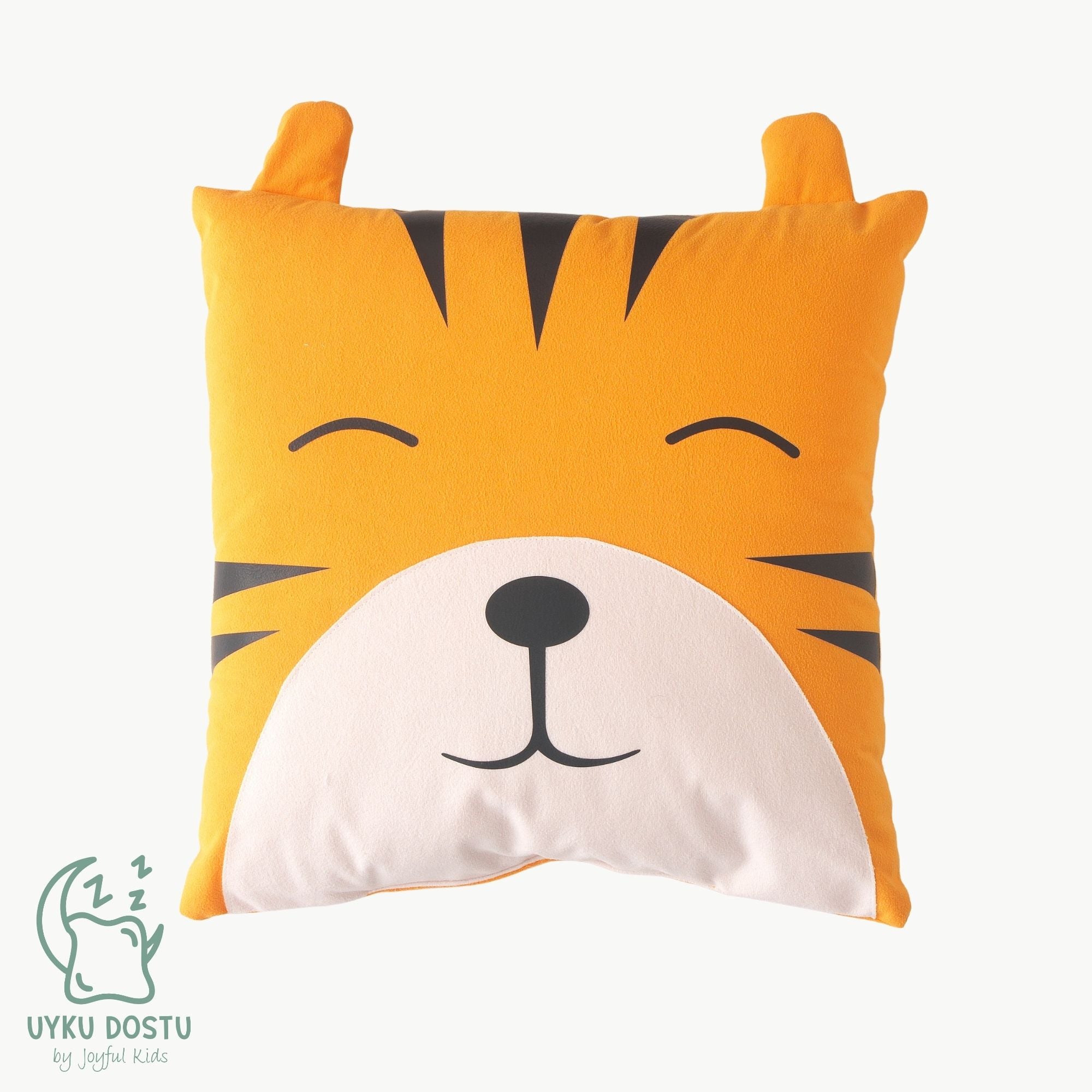 Jungle temalı kaplan figürlü süet dokulu alcantara bebek uyku arkadaşı.