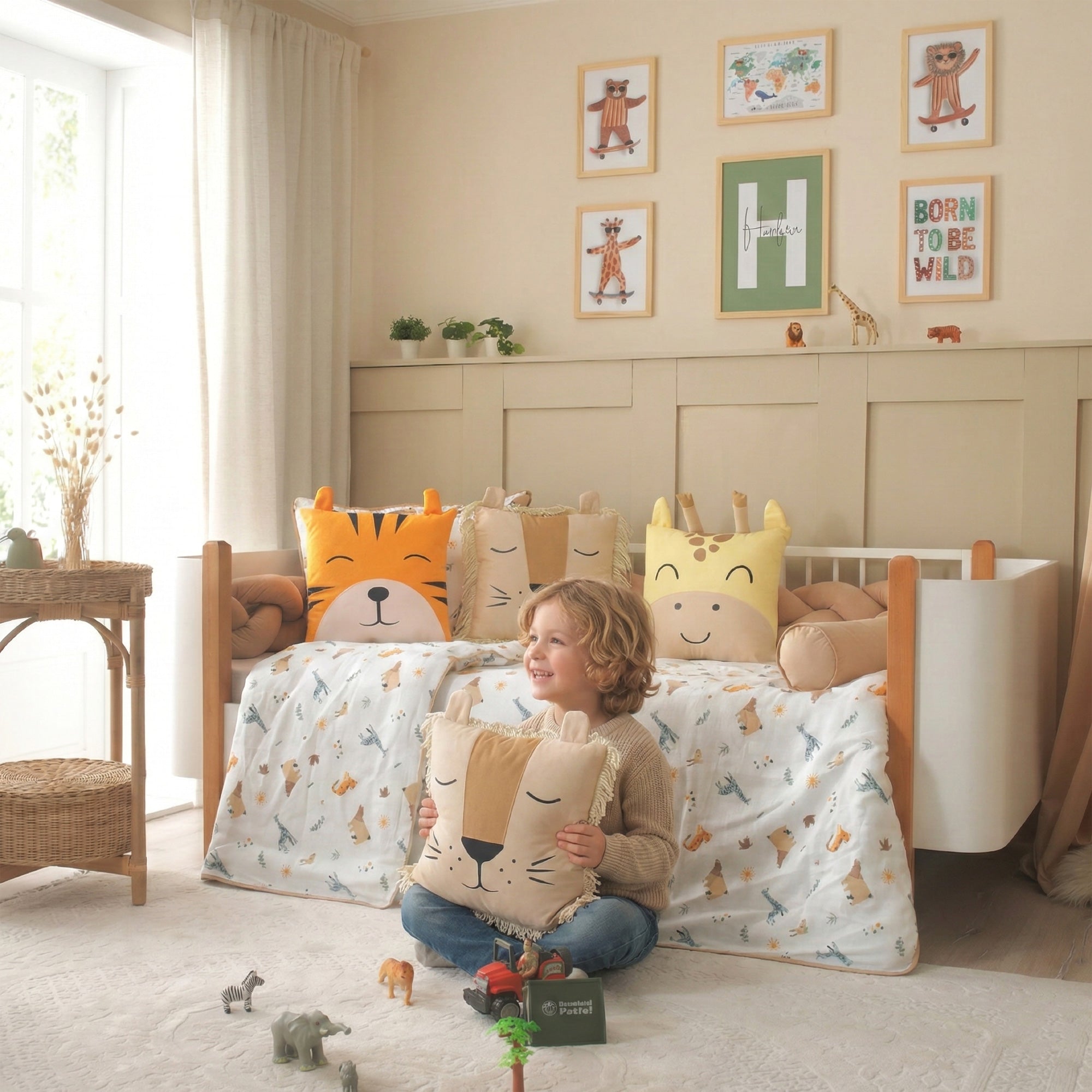 Jungle Montessori Uyku Seti - Safari Vizon