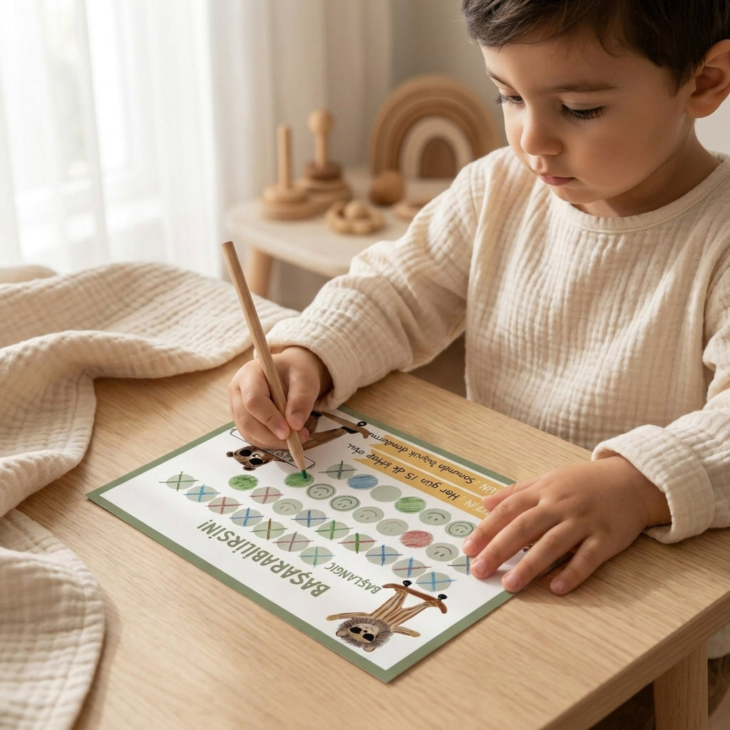Başarabilirsin! Jungle Temalı Çocuk Hedef ve Ödül Takip Kartı | Dijital İndirme | Dijital İndirilebilir Ürün - Joyful Kids