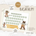 Başarabilirsin! Jungle Temalı Çocuk Hedef ve Ödül Takip Kartı | Dijital İndirme | Dijital İndirilebilir Ürün - Joyful Kids