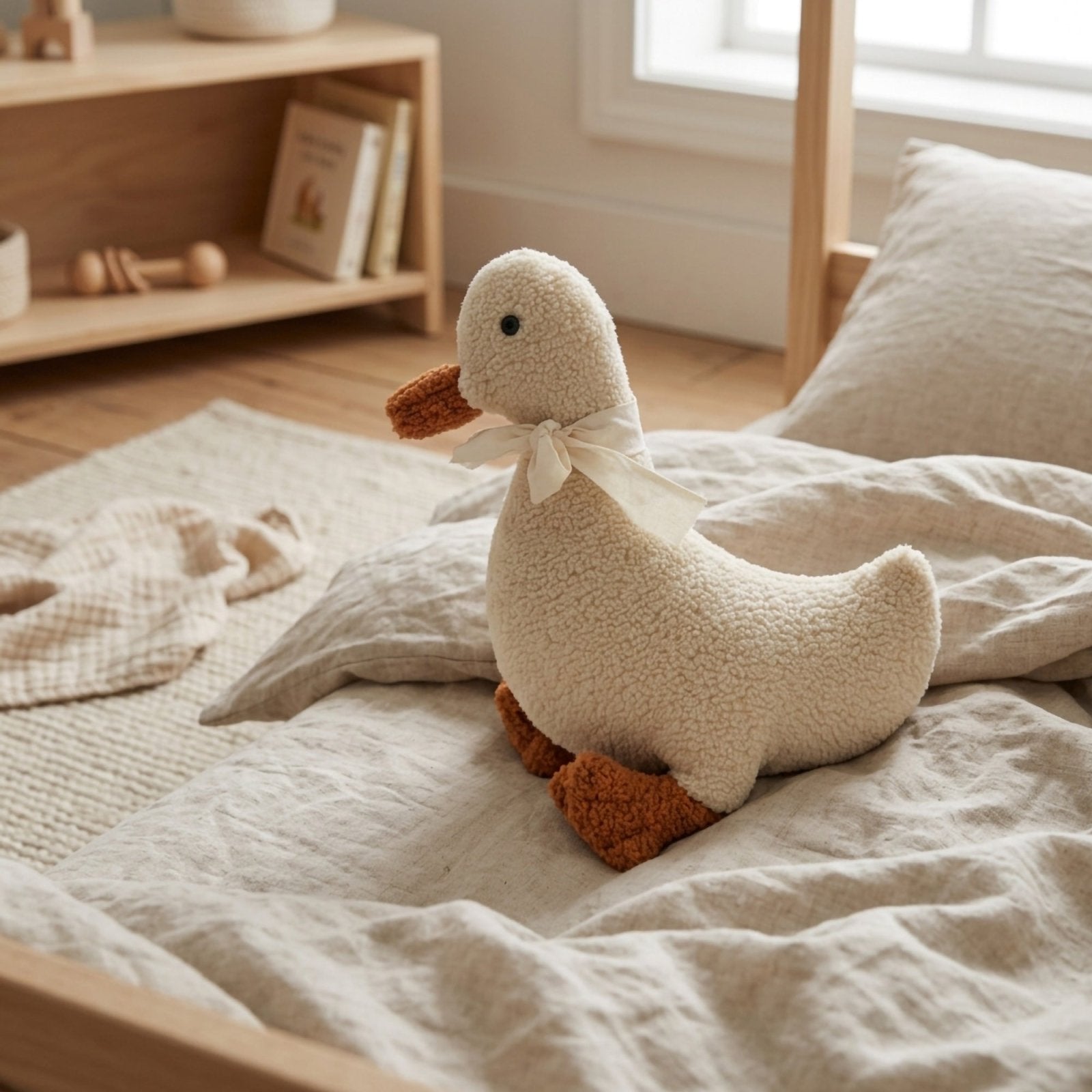 Luna Ördek Uyku Arkadaşı — Montessori Bebek Peluşu | Uyku Arkadaşı - Joyful Kids