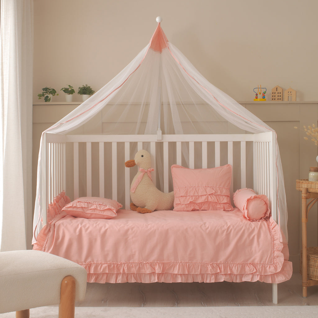 Pembe oda dekoruna uyumlu sevimli Luna Ördek uyku arkadaşı ve koruyucu figür.