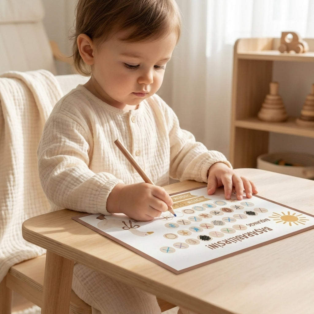 Başarabilirsin! Luna Temalı Çocuk Hedef ve Ödül Takip Kartı | Dijital İndirme | Dijital İndirilebilir Ürün - Joyful Kids