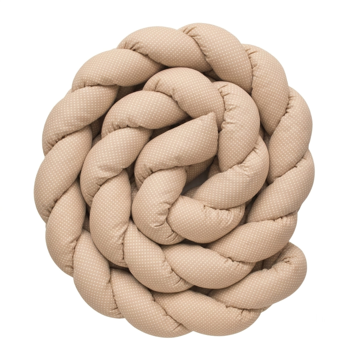 Misty Brown Puanlı Örgü Kenar Koruma | Kahve | Boutique Bebek Yatak Koruma | 270–360 cm | Joyful Kids