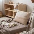 Misty Brown Meow Baskılı Yastık | 45x35 Boutique Dekoratif | Joyful Kids | Dekoratif Yastık - Joyful Kids