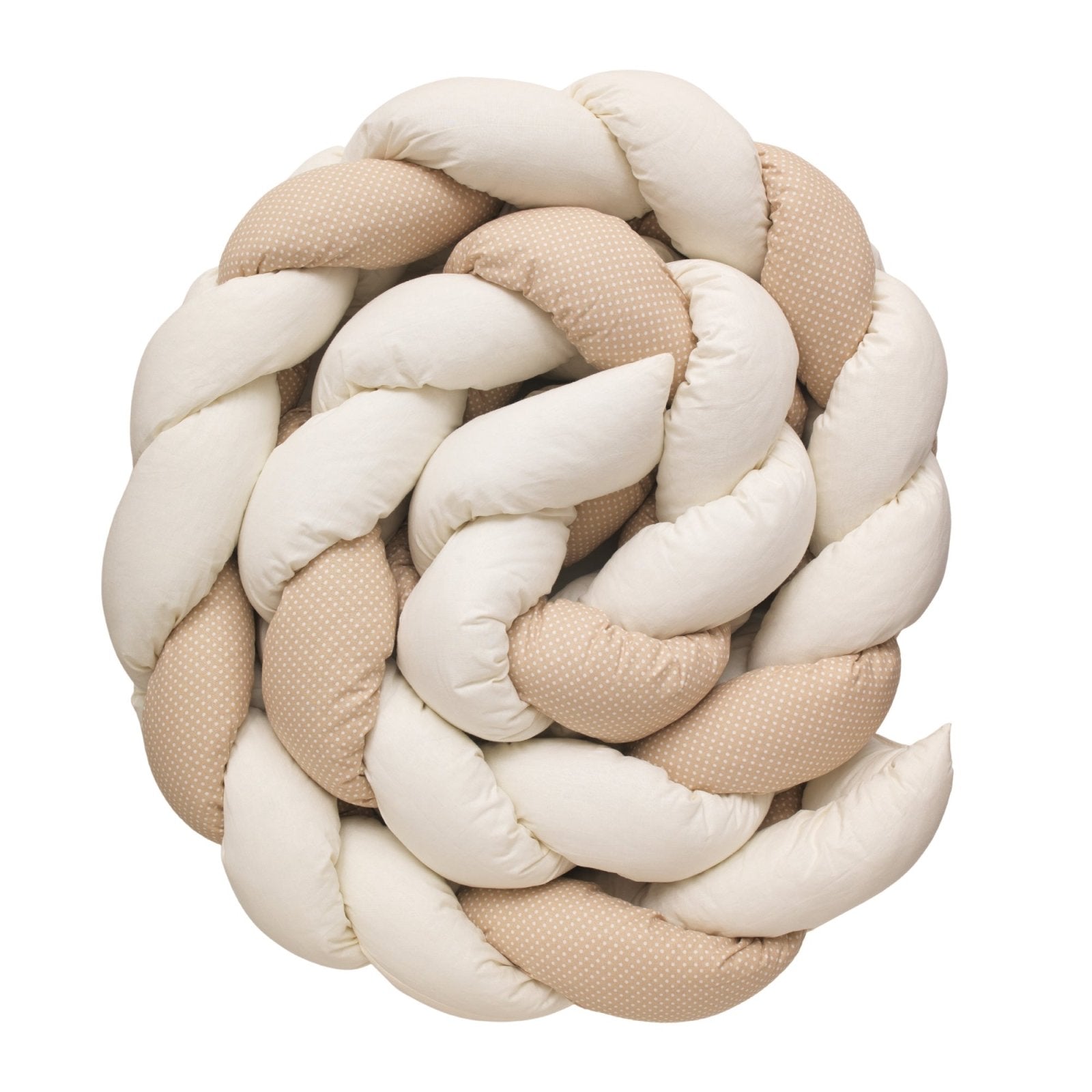Misty Brown Örgü Kenar Koruma | Boutique Kahve - Krem | 270–360 cm | Joyful Kids | Bebek Kenar Koruma - Joyful Kids