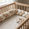 Misty Brown Örgü Kenar Koruma | Boutique Kahve - Krem | 270–360 cm | Joyful Kids | Bebek Kenar Koruma - Joyful Kids
