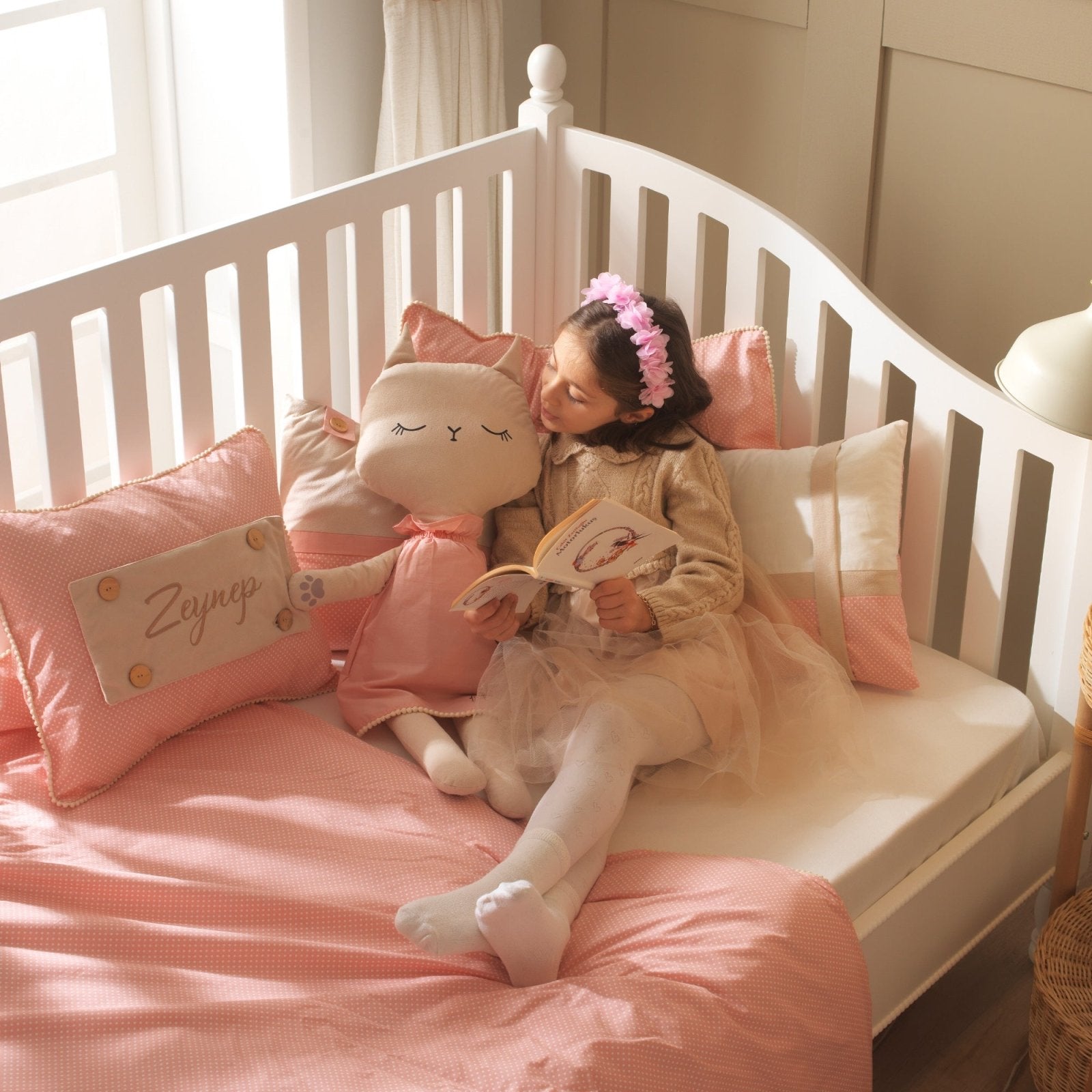 Bella Kedi Uyku Arkadaşı | Misty Pink Serisi El Yapımı | Boutique | Joyful Kids | Uyku Arkadaşı - Joyful Kids