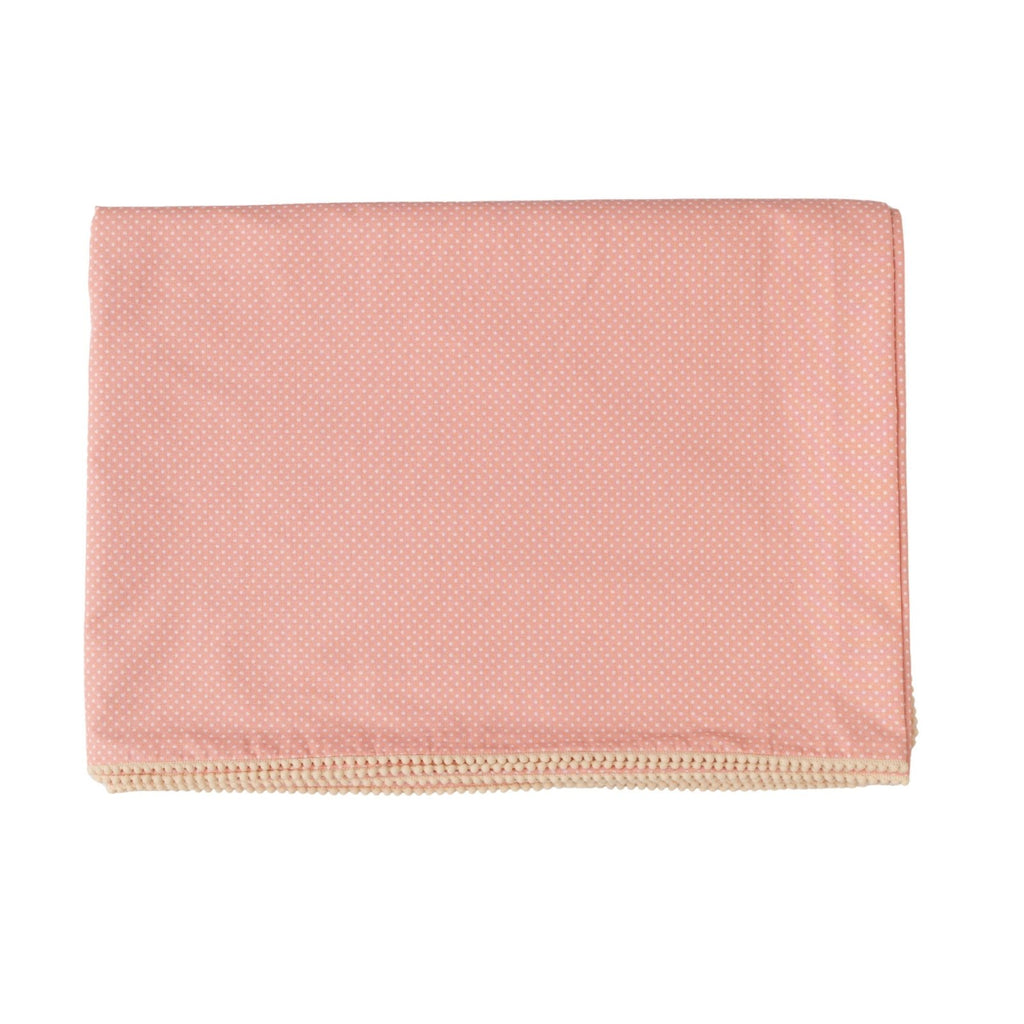 Misty Pink Nevresim Kılıfı | Boutique Ponpon Detay | Bebek Nevresim | Joyful Kids | Bebek Nevresim Seti - Joyful Kids