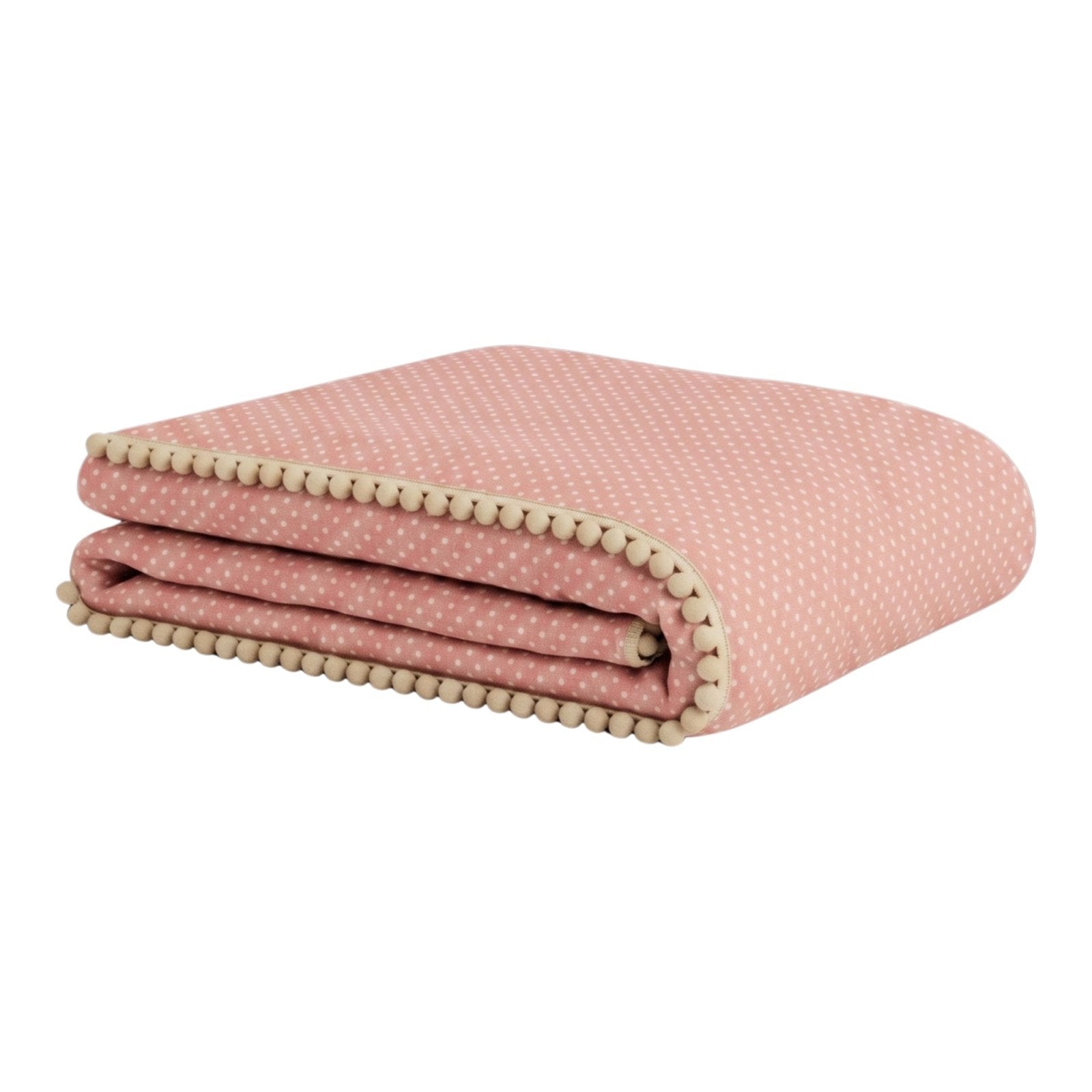 Misty Pink Nevresim Kılıfı | Boutique Ponpon Detay | Bebek Nevresim | Joyful Kids | Bebek Nevresim Seti - Joyful Kids