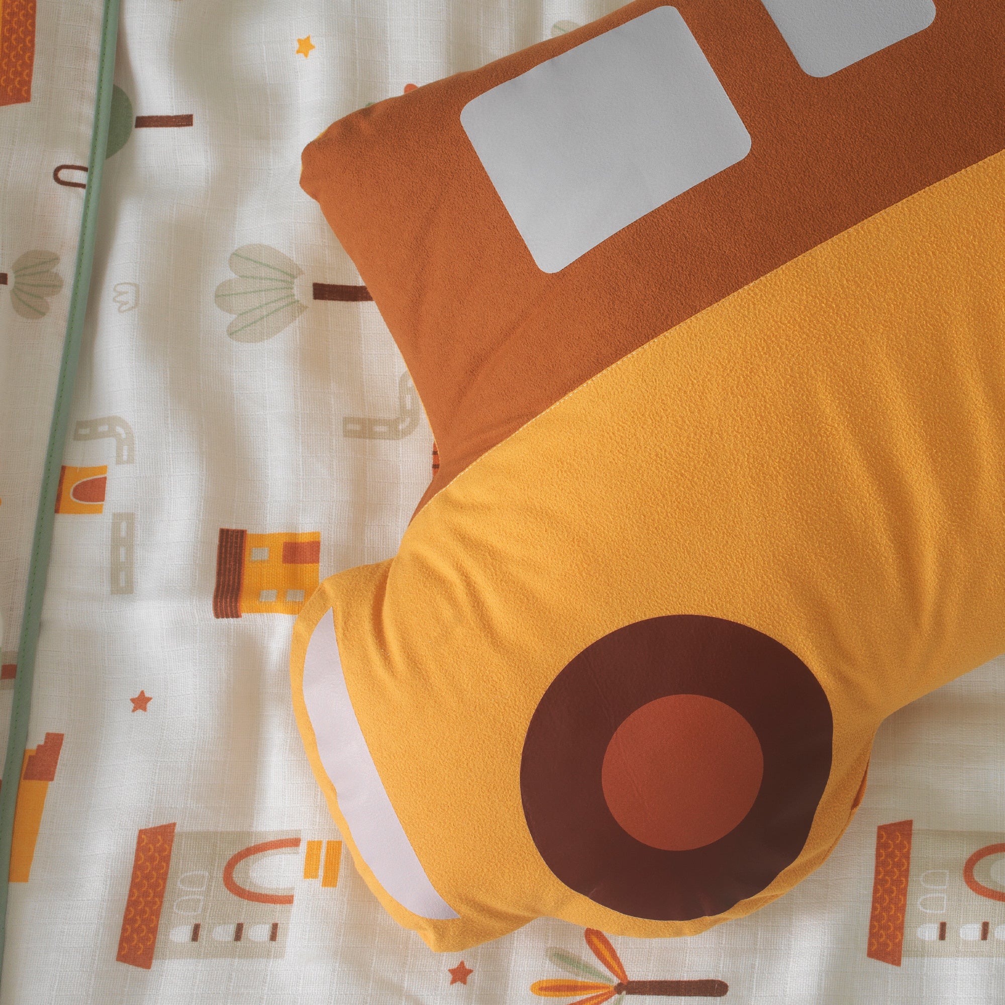 Oyun Parkı Uyku Seti My City | Erkek Bebek Şehir Temalı | %100 Müslin 6 Parça | Joyful Kids