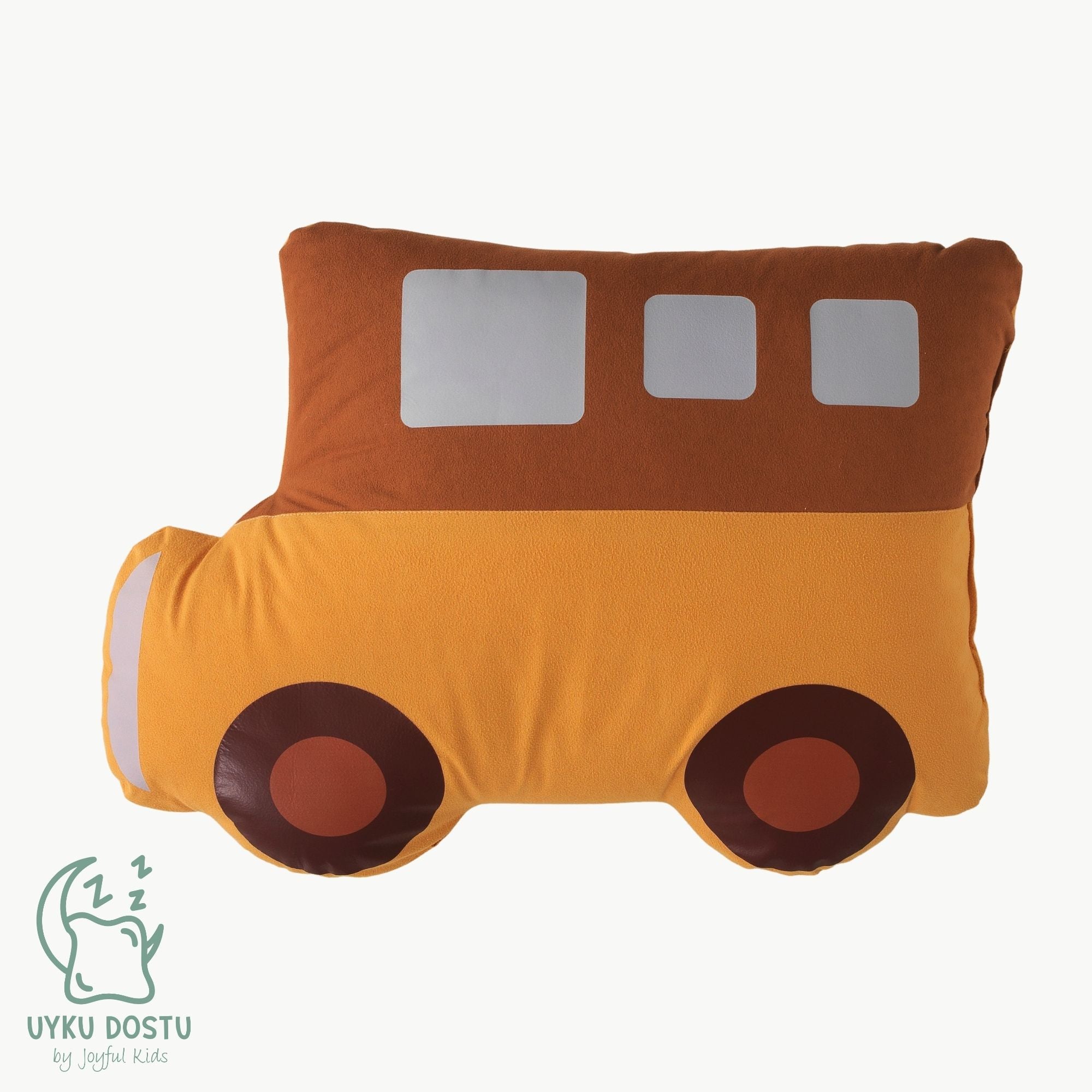 My City serisi sarı araba figürlü süet dokulu alcantara uyku arkadaşı.