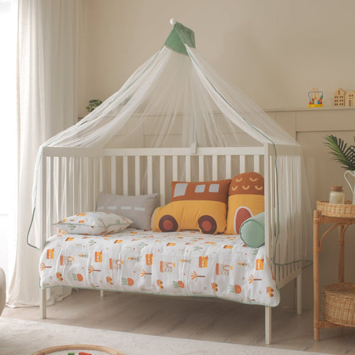 Bebek Uyku Seti My City | Şehir Temalı %100 Müslin | Joyful Kids | Bebek Uyku Seti - Joyful Kids