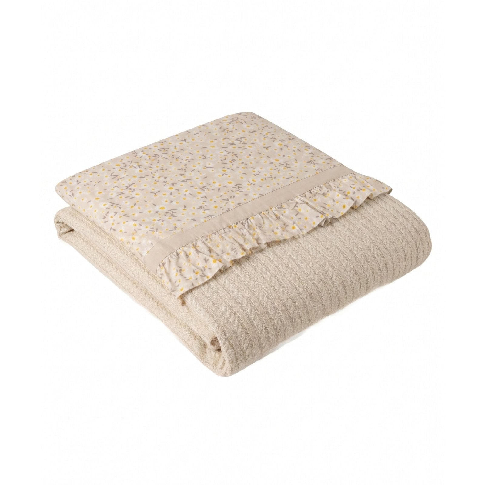 Daisy Nevresim Kılıfı | Boutique Pike Fırfır Detay | Bebek Nevresim | Joyful Kids | Bebek Nevresim Seti - Joyful Kids
