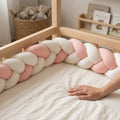 Misty Pink Örgü Kenar Koruma | Boutique Pudra Pembe | 270–360 cm | Joyful Kids | Bebek Kenar Koruma - Joyful Kids