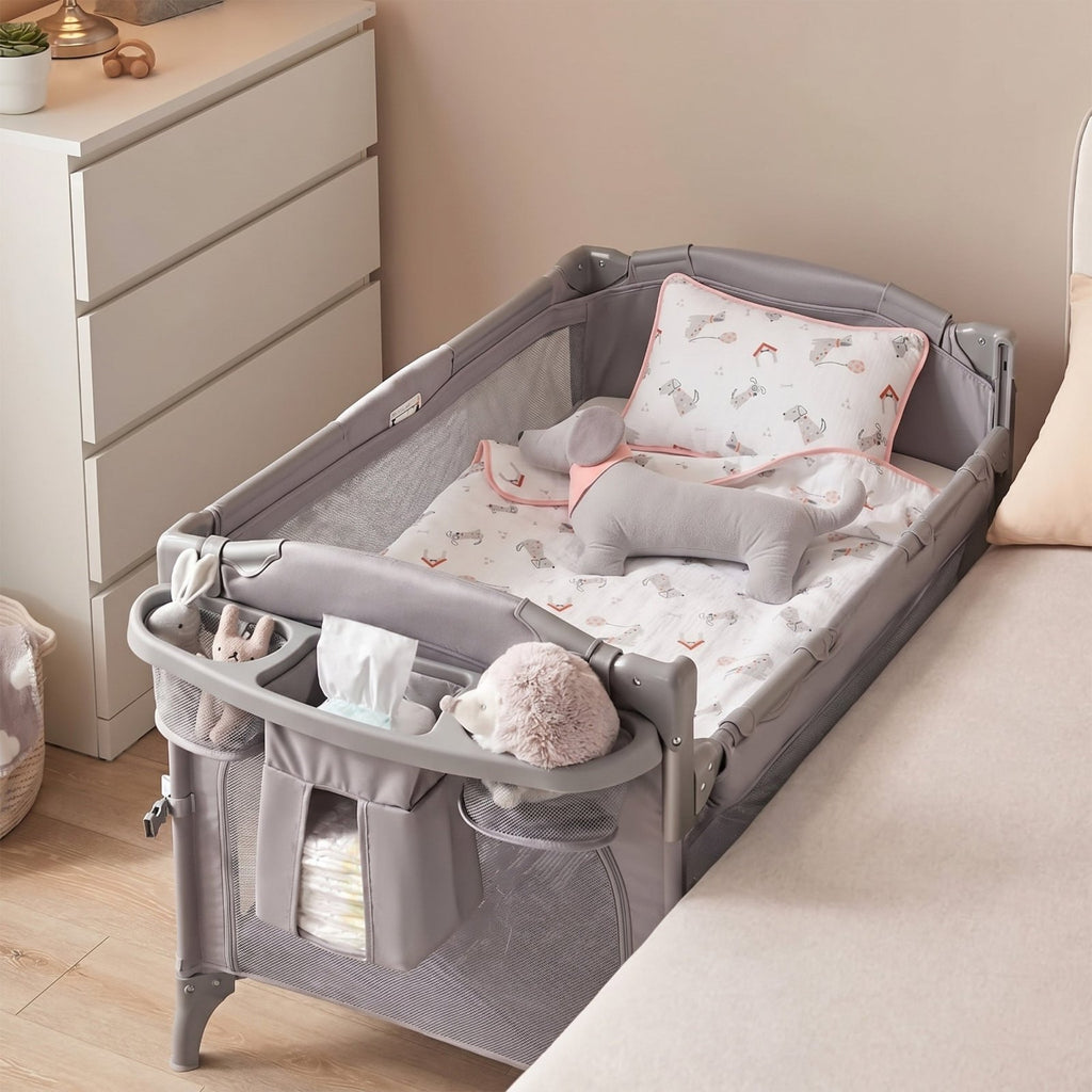 Oyun Parkı Uyku Seti Puppy Serisi | Sevimli Köpekler | %100 Müslin 6 Parça | Joyful Kids | Bebek Uyku Seti - Joyful Kids