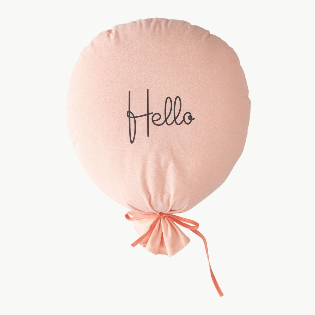 Hello Baskılı Balon Dekoratif Yastık | Dekoratif Yastık - Joyful Kids