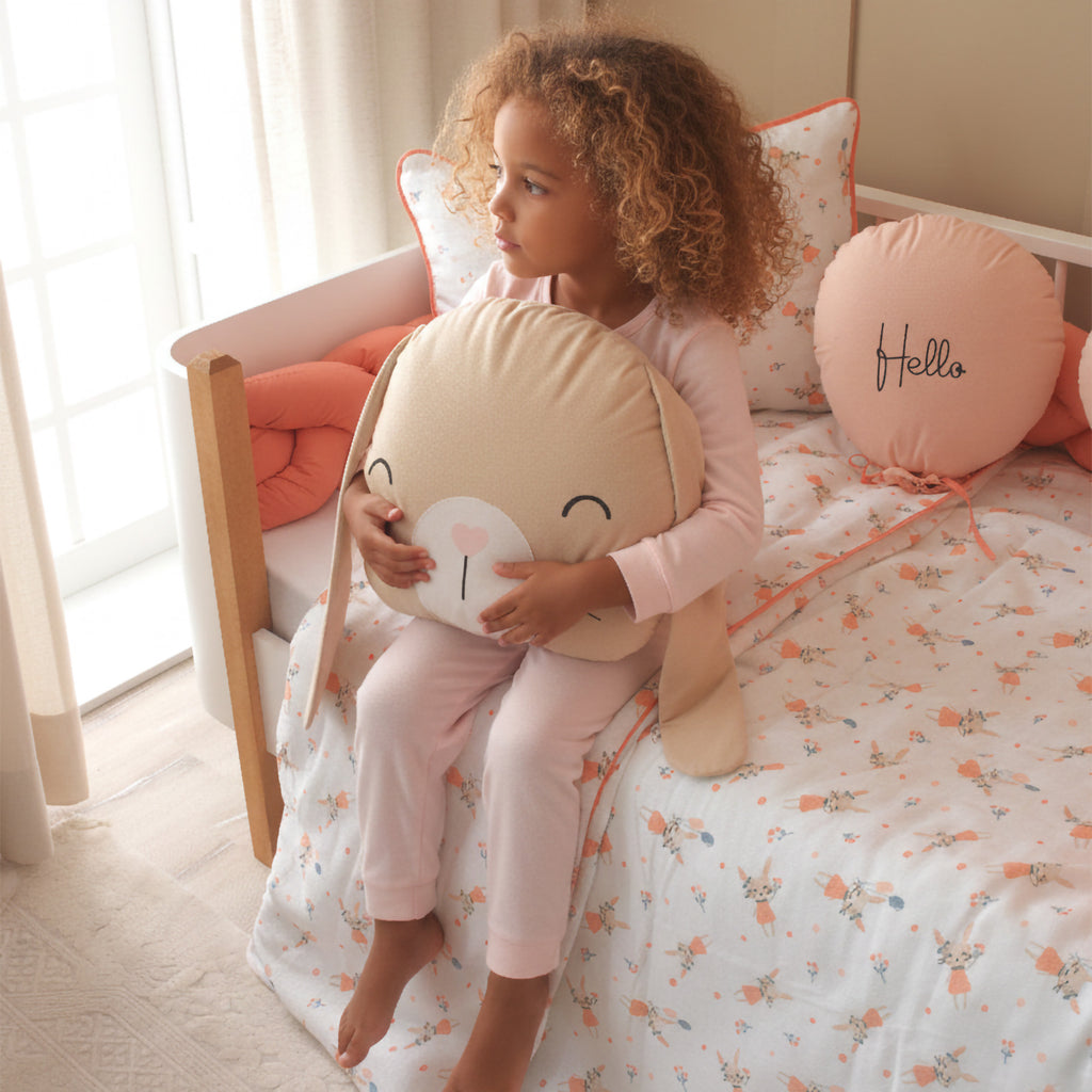 handmade, Antialerjik boncuk silikon dolgulu yumuşak tavşan sarılma yastığı.