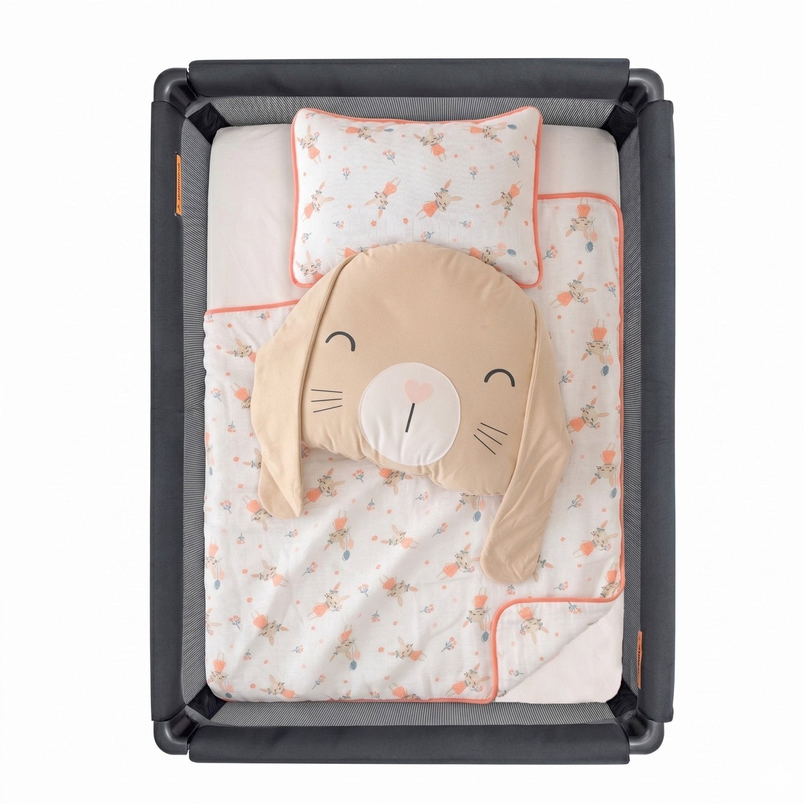 Oyun Parkı Uyku Seti Rabbit Serisi | Balerin Tavşanlar | %100 Müslin 6 Parça | Joyful Kids | Bebek Uyku Seti - Joyful Kids