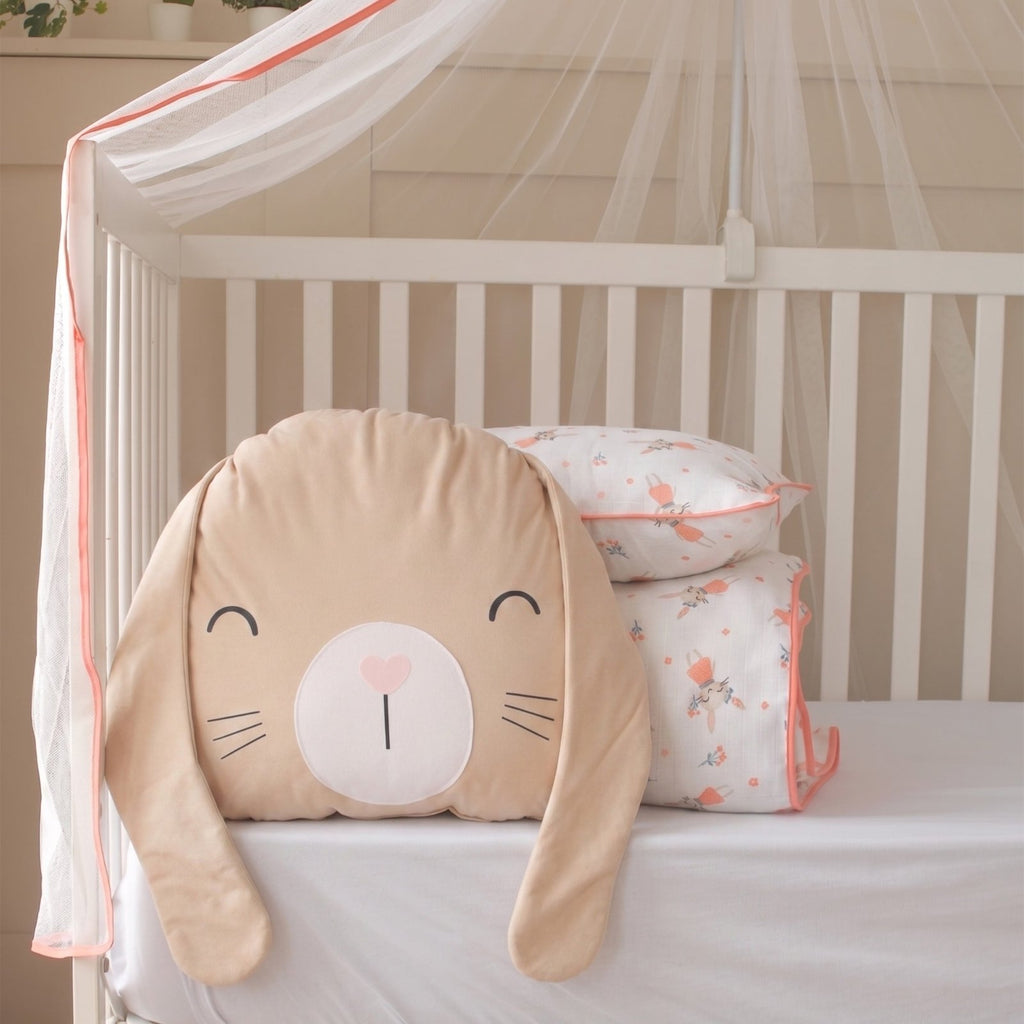 Oyun Parkı Uyku Seti Rabbit Serisi | Balerin Tavşanlar | %100 Müslin 6 Parça | Joyful Kids | Bebek Uyku Seti - Joyful Kids