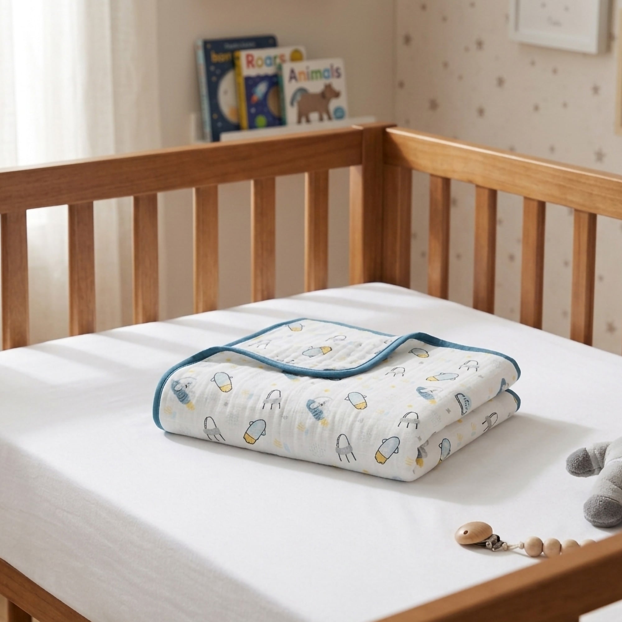 Space Müslin Bebek & Çocuk Nevresim Kılıfı