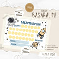 Başarabilirsin! Space Temalı Çocuk Hedef ve Ödül Takip Kartı | Dijital İndirme | Dijital İndirilebilir Ürün - Joyful Kids