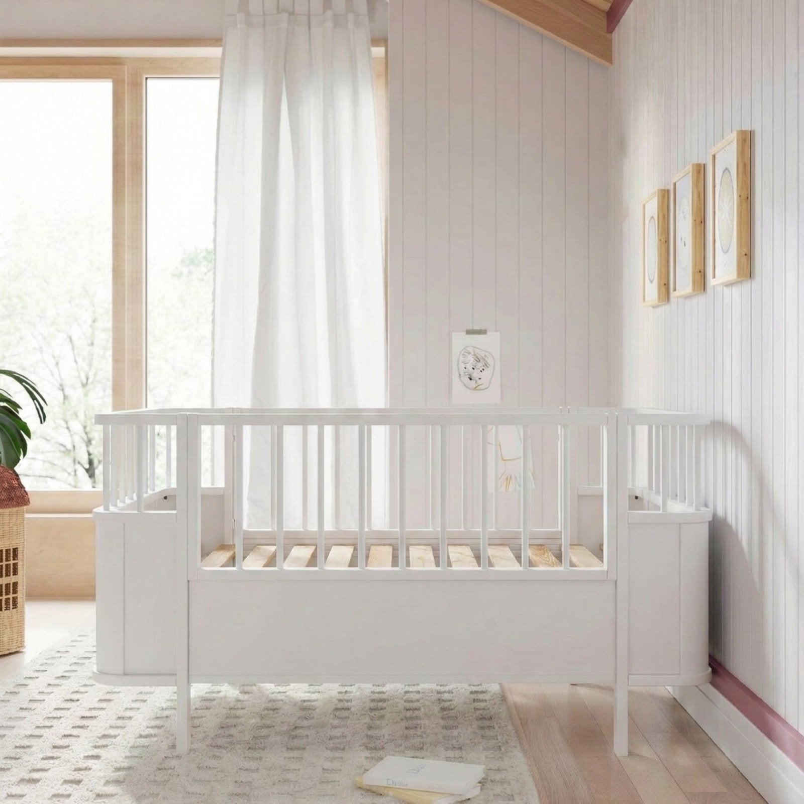 Stella Büyüyen Bebek Beşiği | MDF Convertible 80x130 - 80x180 | Joyful Kids | Bebek Beşiği - Joyful Kids