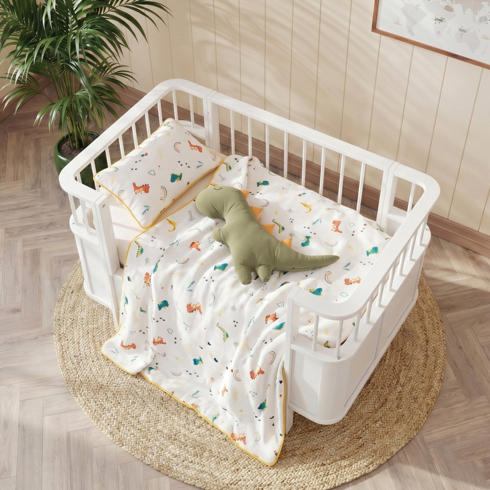 Stella Büyüyen Bebek Beşiği | MDF Convertible 80x130 - 80x180 | Joyful Kids | Bebek Beşiği - Joyful Kids