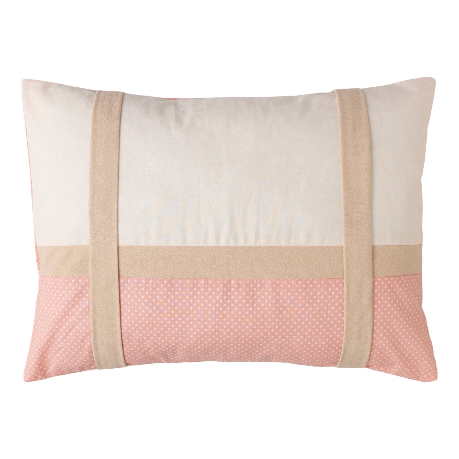 Misty Pink Alcantara Şeritli Dekoratif Yastık | 45x35 Boutique | Joyful Kids | Dekoratif Yastık - Joyful Kids