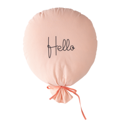 Balon Dekoratif Yastık – Hello Baskılı, Rabbit Serisi, Bebek ve Çocuk Odası için