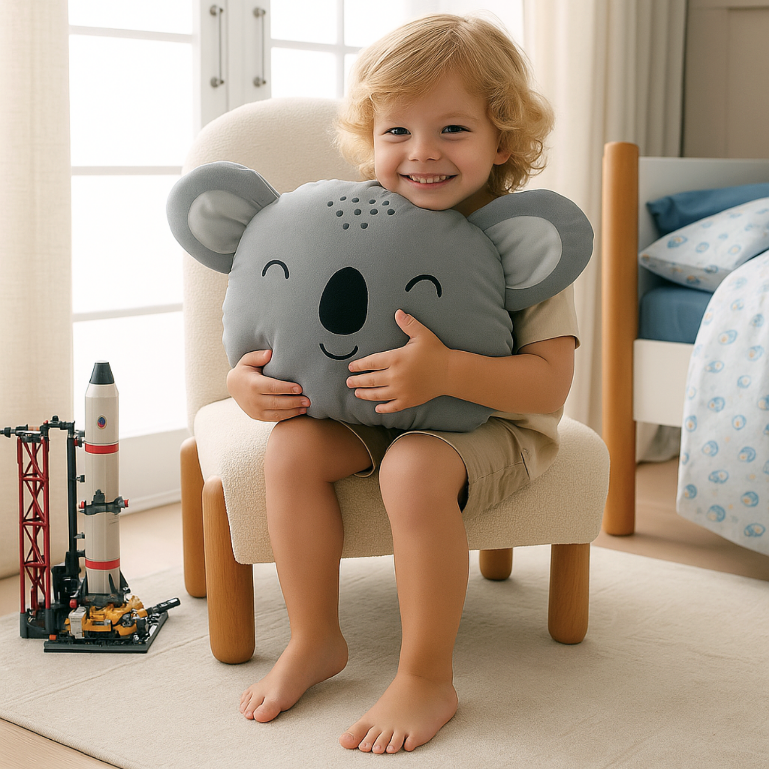 Koala Uyku Arkadaşı– Pamuksu Yüzey, Space Serisi, Bebek ve Çocuk Odası için