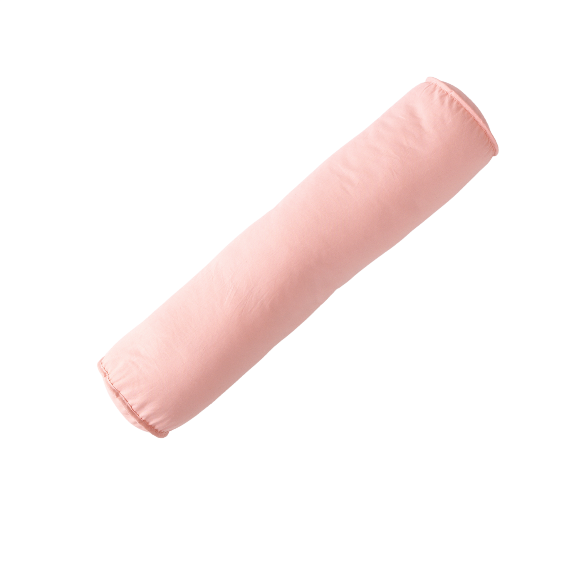 %100 Pamuk Silindir Yastık Puppy | 60 cm x 15 cm | Boncuk Silikon Dolgulu Destek Yastığı