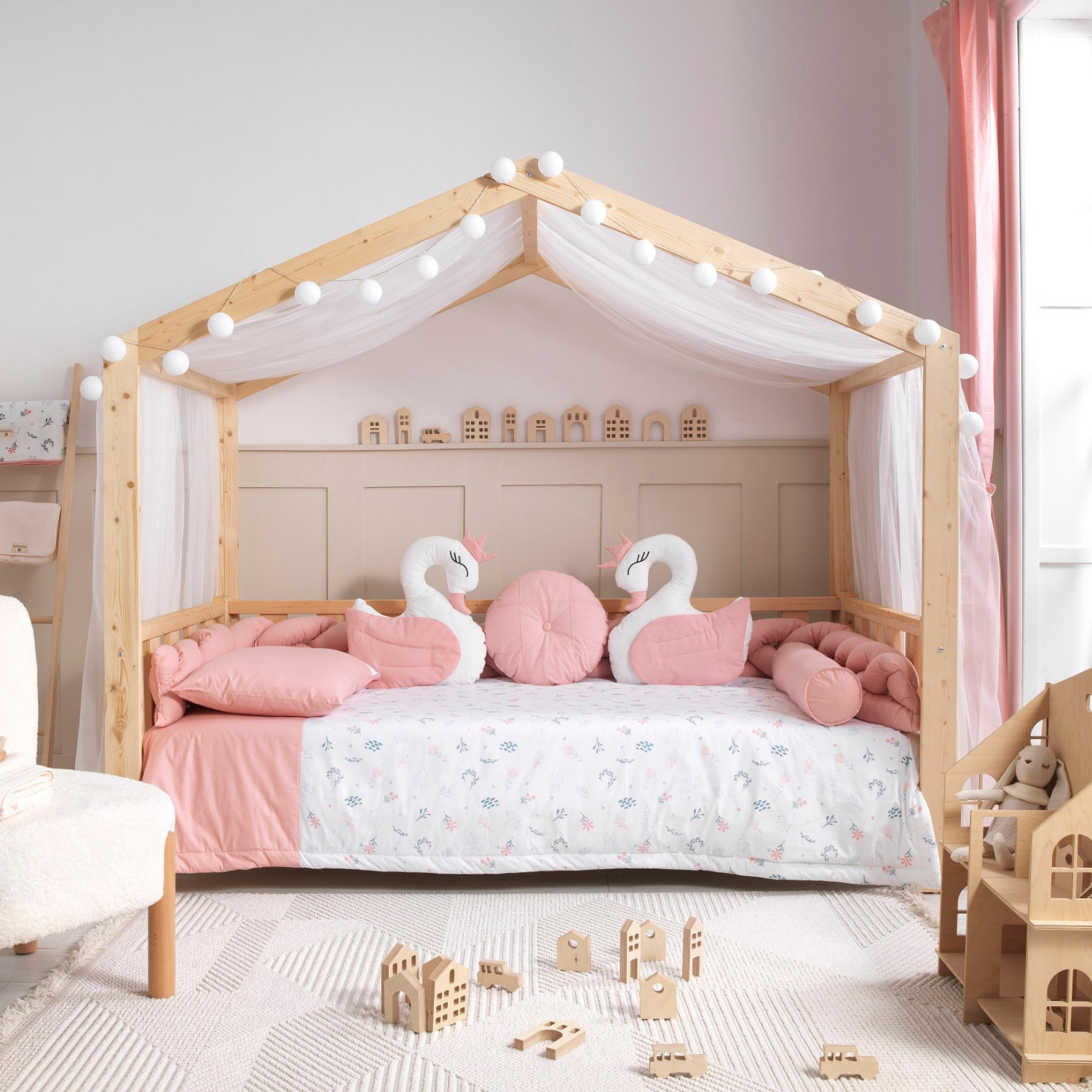 Flowers Örgü Montessori Uyku Seti