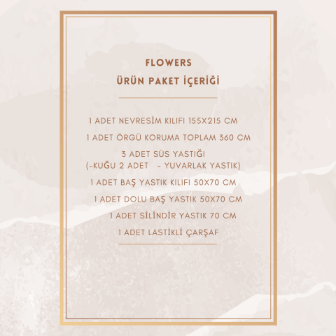 Flowers Örgü Montessori Uyku Seti