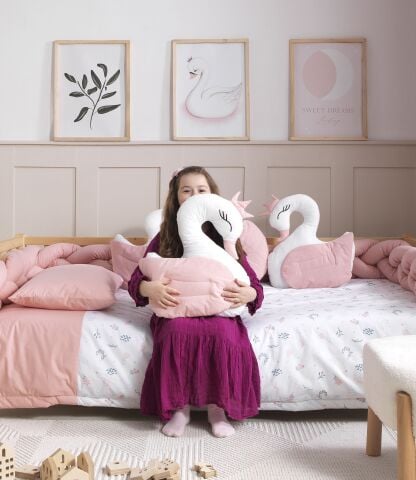 Flowers Kuğu Yastık (Sol)